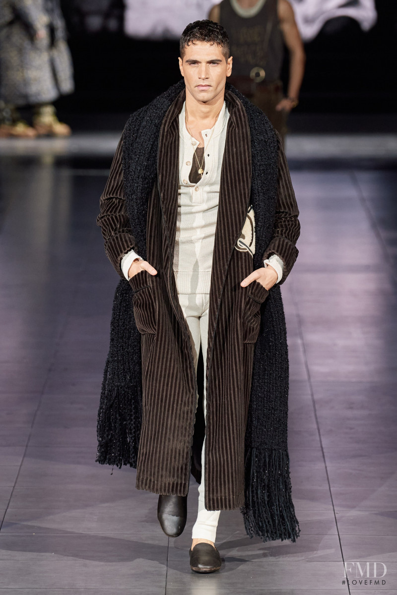 Fabio Mancini featured in  the Dolce & Gabbana fashion show for Autumn/Winter 2020