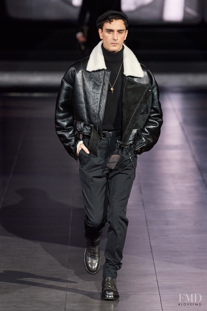 Andrea Manzoni featured in  the Dolce & Gabbana fashion show for Autumn/Winter 2020