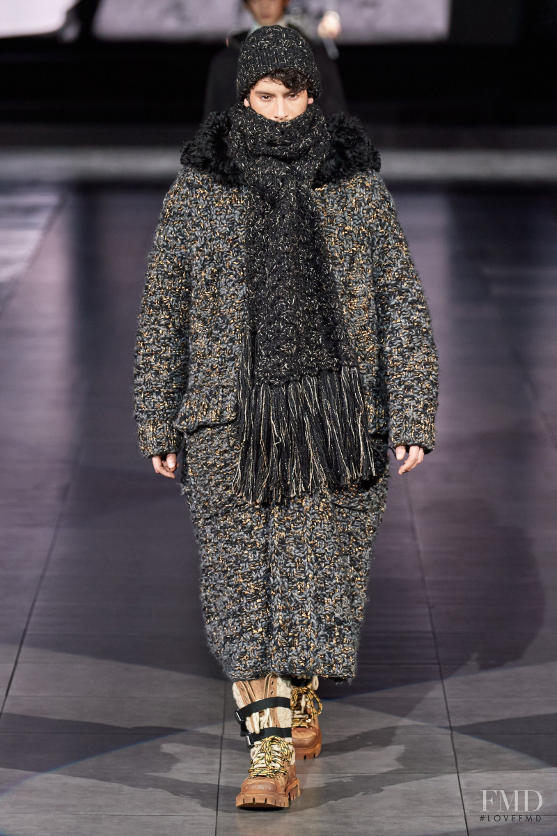 Jhonatan Mujica featured in  the Dolce & Gabbana fashion show for Autumn/Winter 2020
