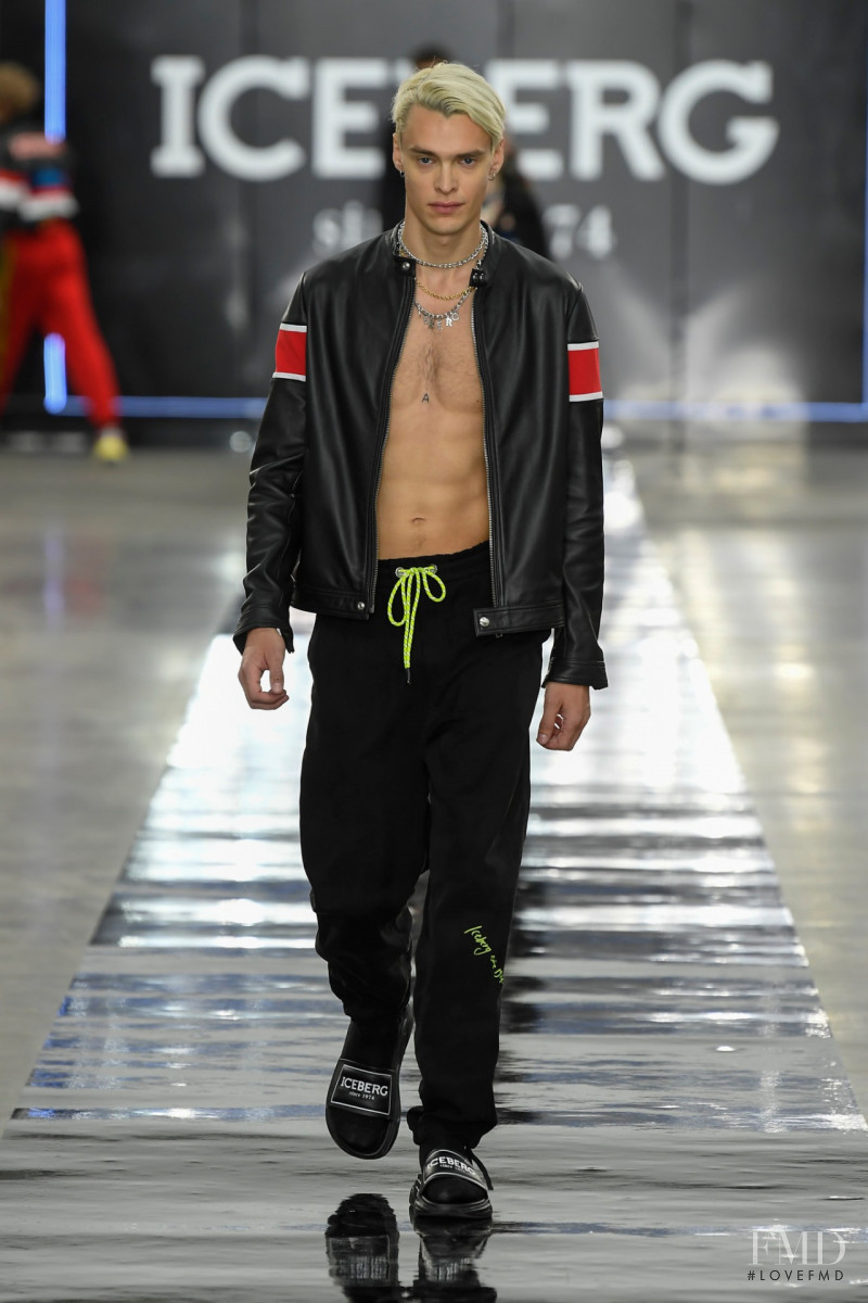 Simon Kuzmickas featured in  the Iceberg fashion show for Spring/Summer 2020