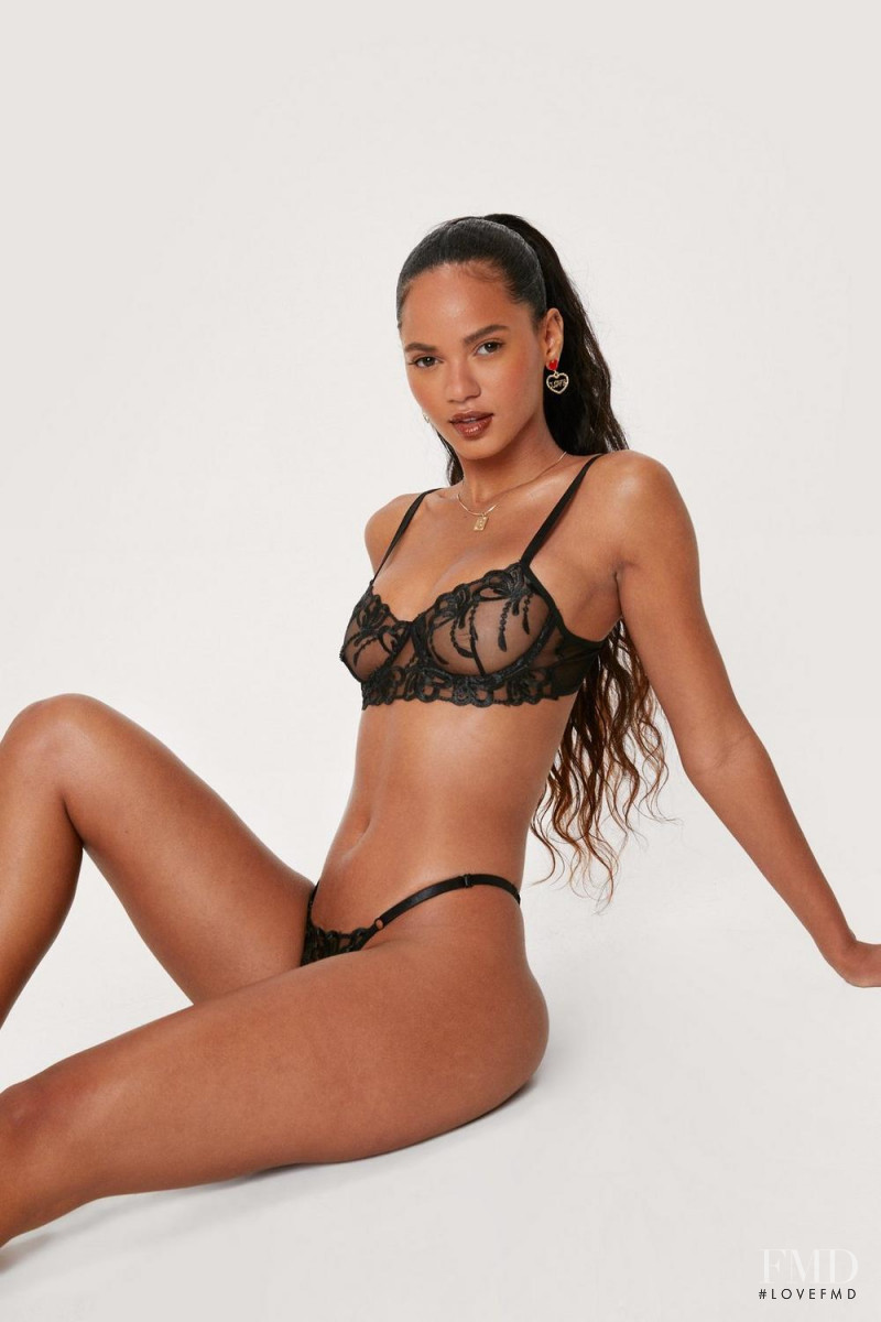 Juliana Nalu featured in  the Nasty Gal catalogue for Summer 2021