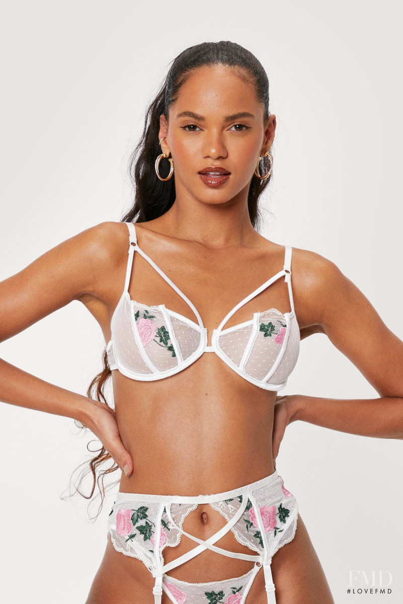 Juliana Nalu featured in  the Nasty Gal catalogue for Spring/Summer 2022