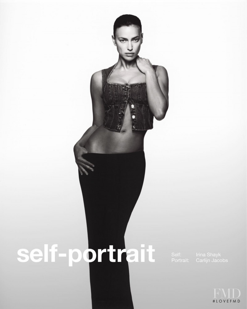 Irina Shayk featured in  the Self Portrait advertisement for Pre-Fall 2022