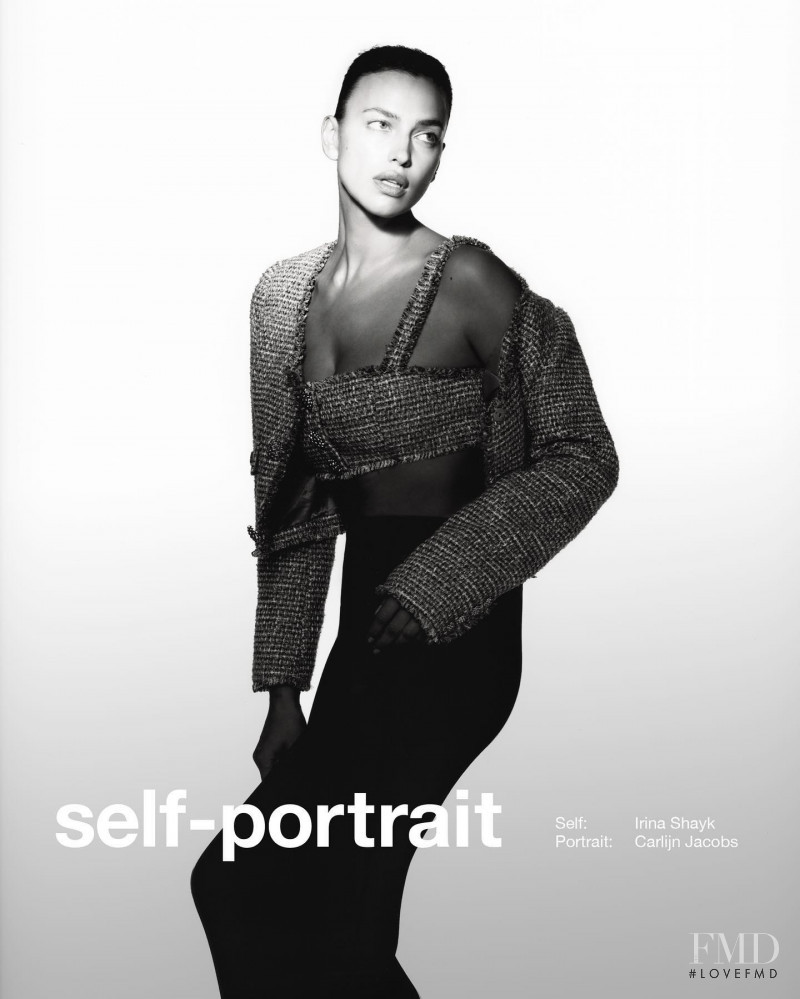 Irina Shayk featured in  the Self Portrait advertisement for Pre-Fall 2022