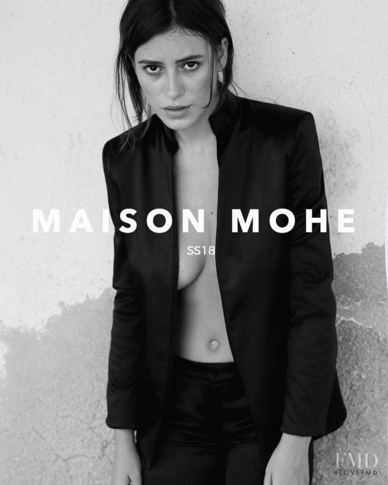 Alejandra Guilmant featured in  the Maison Mohe advertisement for Spring/Summer 2018