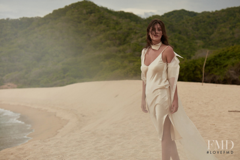 Alejandra Guilmant featured in  the Maison Mohe advertisement for Spring/Summer 2018