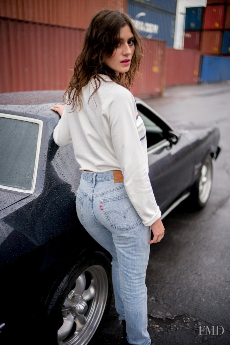 Alejandra Guilmant featured in  the Levi’s advertisement for Autumn/Winter 2017