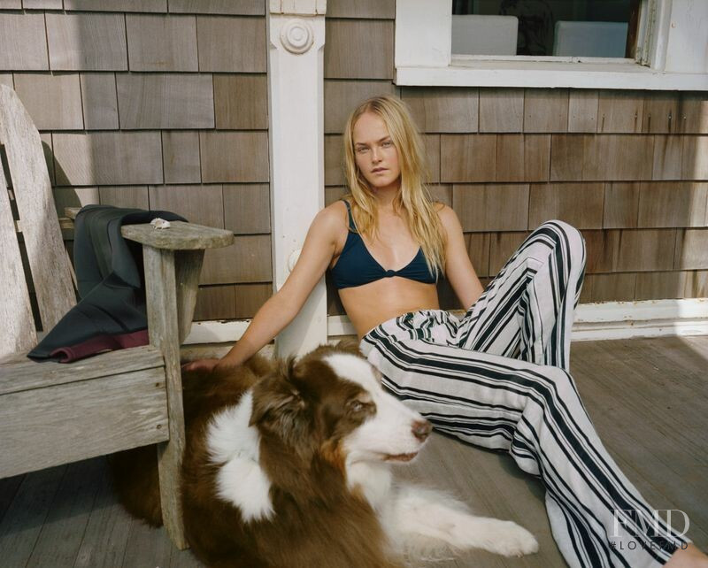 Jean Campbell featured in  the Tory Burch advertisement for Resort 2019