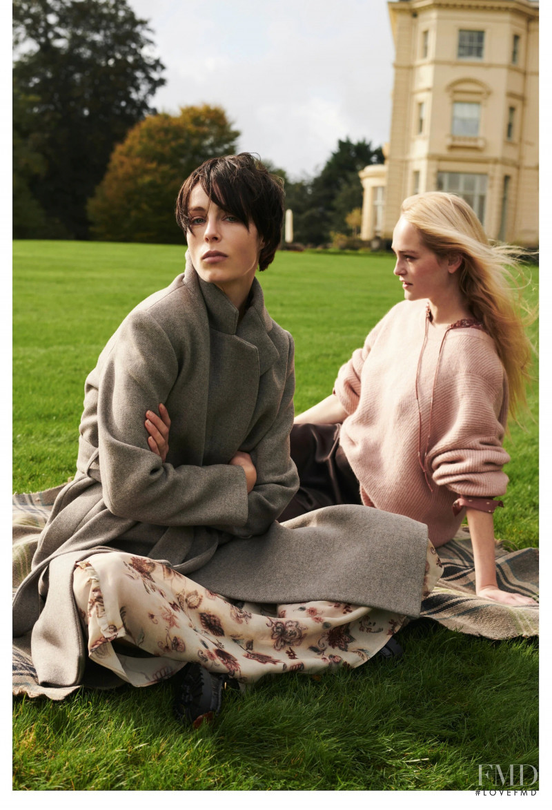 Edie Campbell featured in  the Massimo Dutti Wanderlust advertisement for Spring/Summer 2021