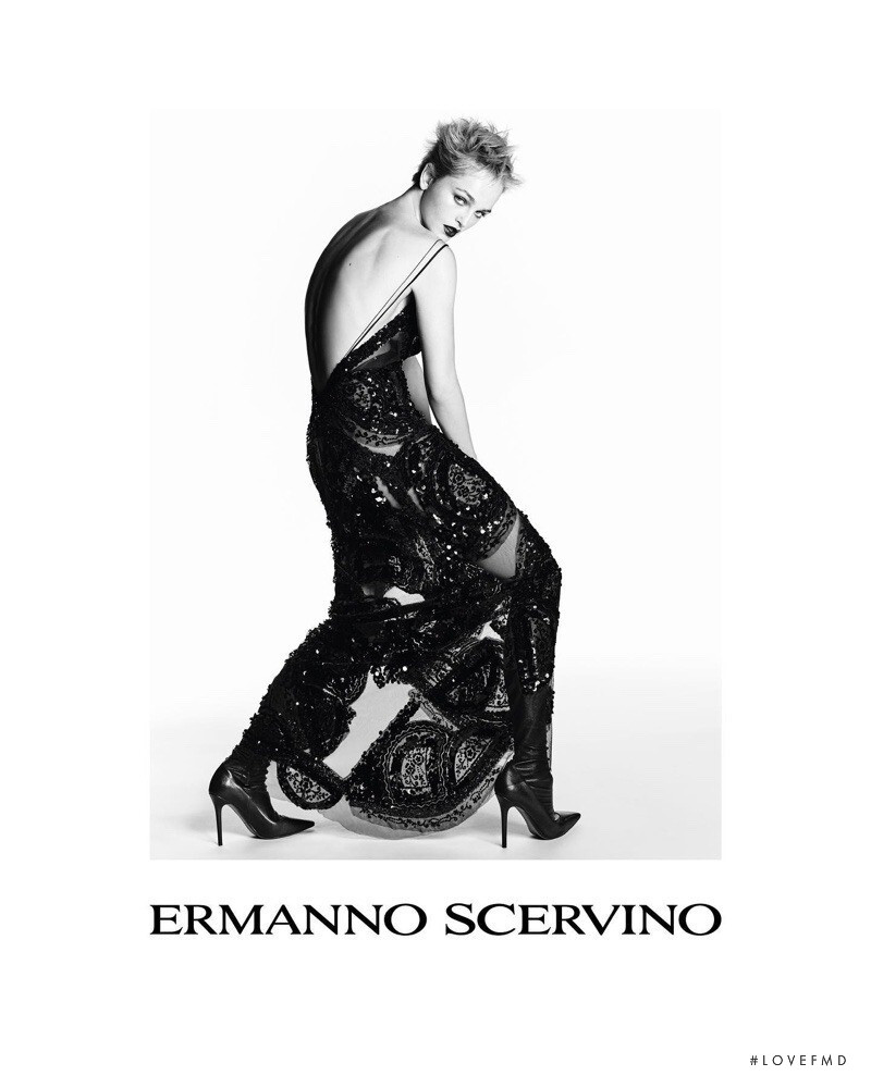Jean Campbell featured in  the Ermanno Scervino advertisement for Autumn/Winter 2022