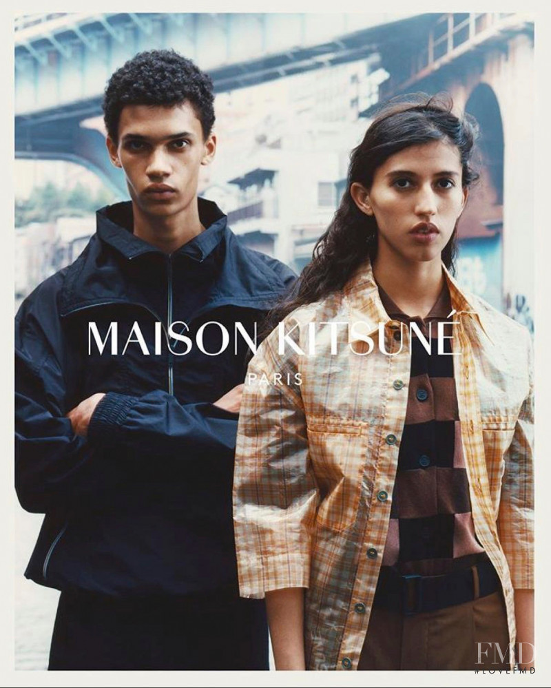 Lenny Diaw featured in  the Maison Kitsuné advertisement for Spring/Summer 2020