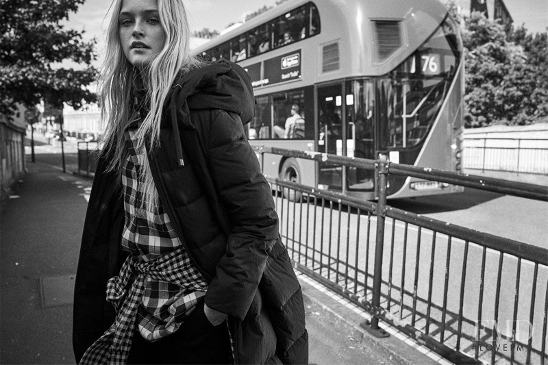 Jean Campbell featured in  the Zara advertisement for Autumn/Winter 2017