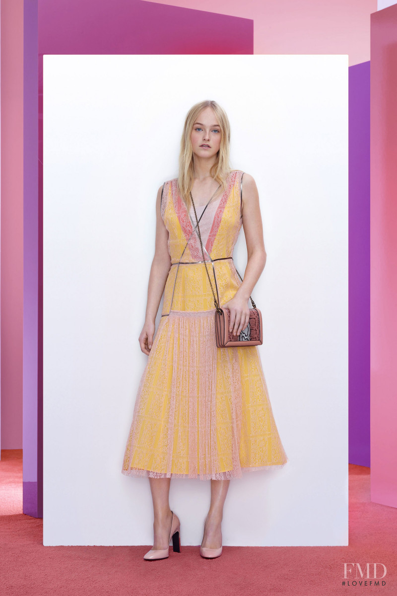 Jean Campbell featured in  the Bottega Veneta lookbook for Pre-Fall 2018