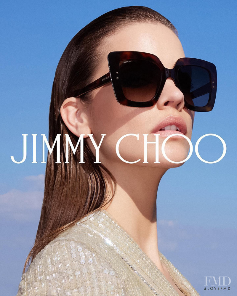 Barbara Palvin featured in  the Jimmy Choo advertisement for Summer 2022