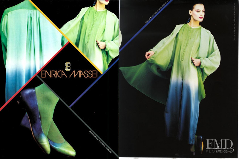 Ines de la Fressange featured in  the Enrica Massei advertisement for Autumn/Winter 1982