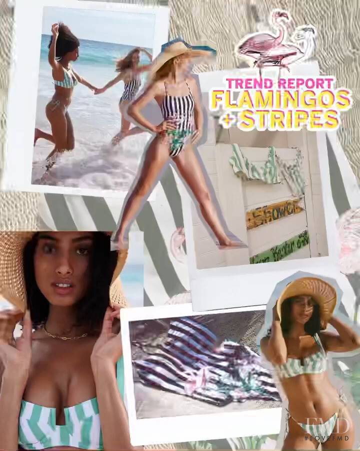 Imaan Hammam featured in  the Victoria\'s Secret Swim advertisement for Spring/Summer 2022