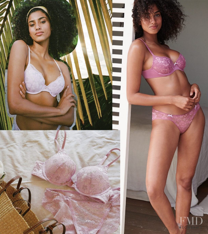 Imaan Hammam featured in  the Victoria\'s Secret catalogue for Spring/Summer 2022