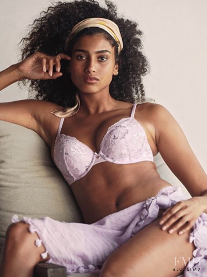 Imaan Hammam featured in  the Victoria\'s Secret catalogue for Spring/Summer 2022