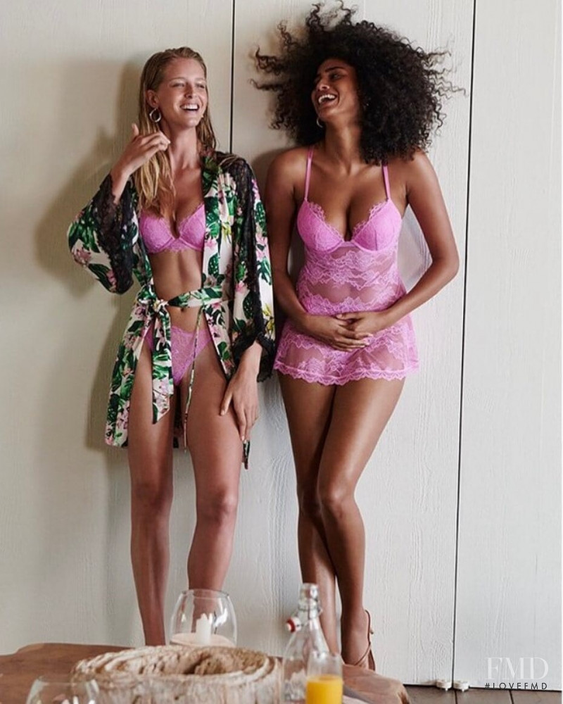 Imaan Hammam featured in  the Victoria\'s Secret catalogue for Spring/Summer 2022