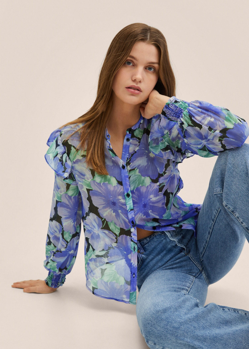 Luna Bijl featured in  the Mango catalogue for Spring/Summer 2022