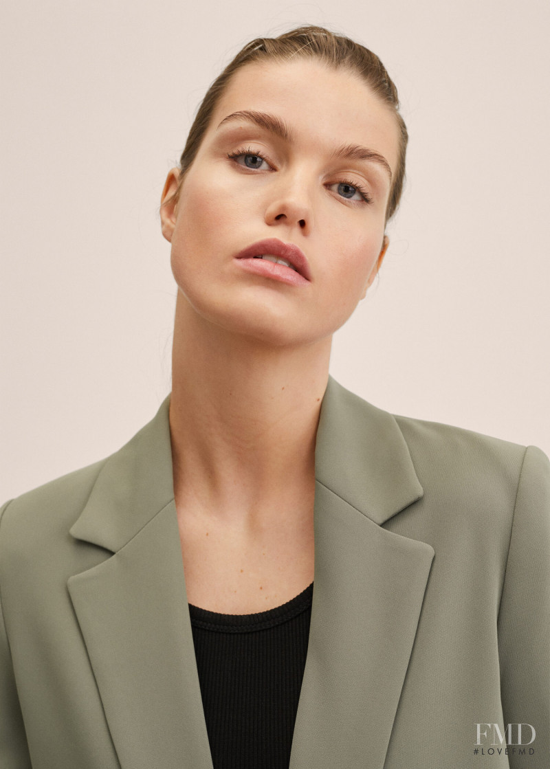 Luna Bijl featured in  the Mango catalogue for Spring/Summer 2022