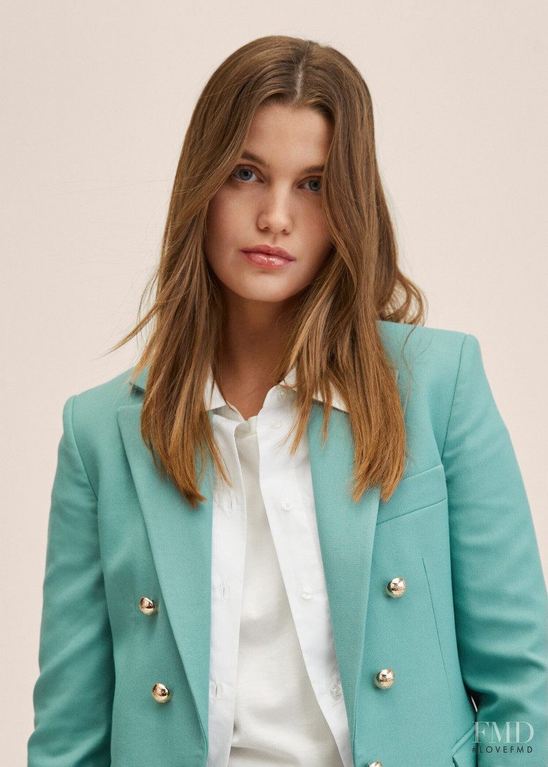 Luna Bijl featured in  the Mango catalogue for Spring/Summer 2022