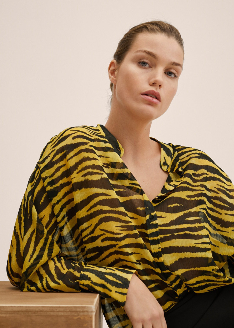 Luna Bijl featured in  the Mango catalogue for Spring/Summer 2022