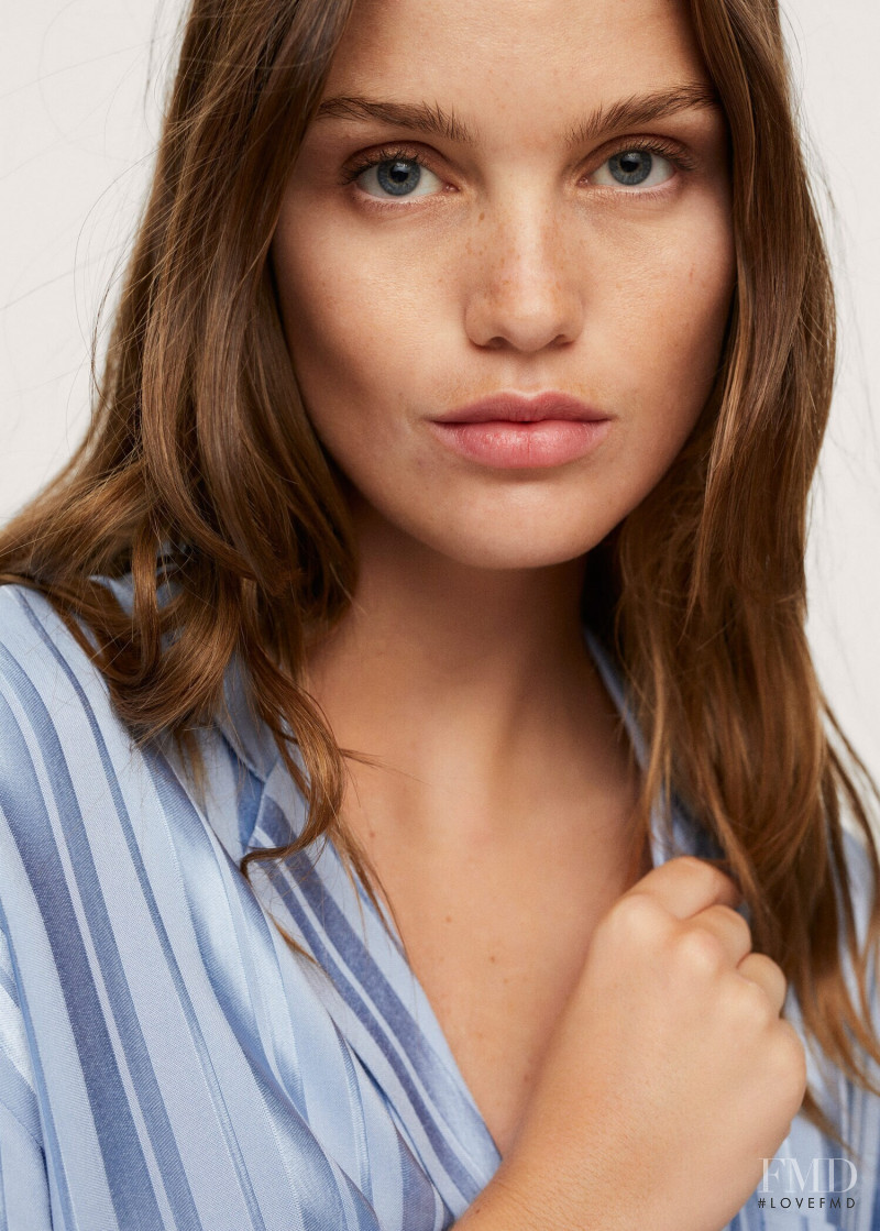 Luna Bijl featured in  the Mango catalogue for Spring/Summer 2022