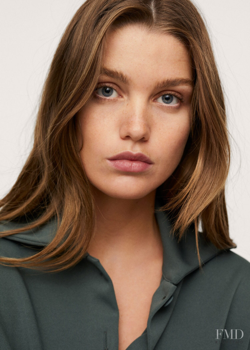 Luna Bijl featured in  the Mango catalogue for Spring/Summer 2022