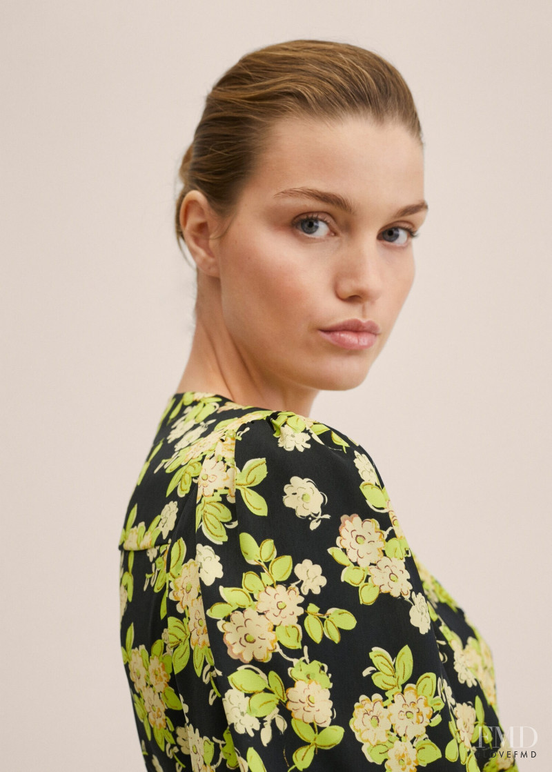 Luna Bijl featured in  the Mango catalogue for Spring/Summer 2022