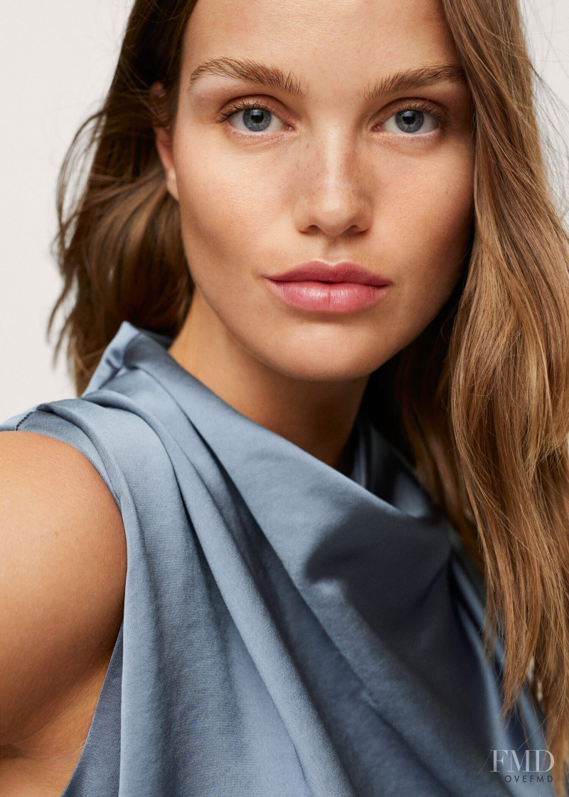 Luna Bijl featured in  the Mango catalogue for Spring/Summer 2022