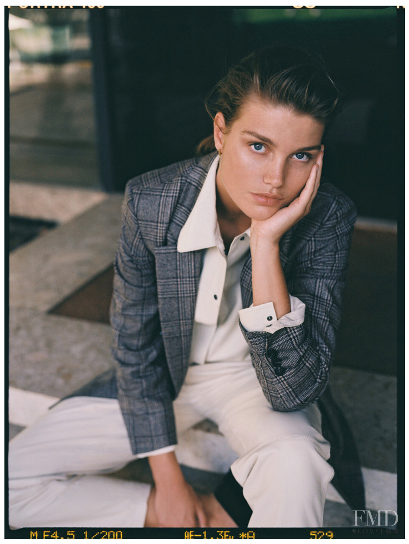 Luna Bijl featured in  the Massimo Dutti lookbook for Winter 2021