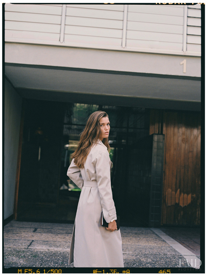 Luna Bijl featured in  the Massimo Dutti lookbook for Winter 2021