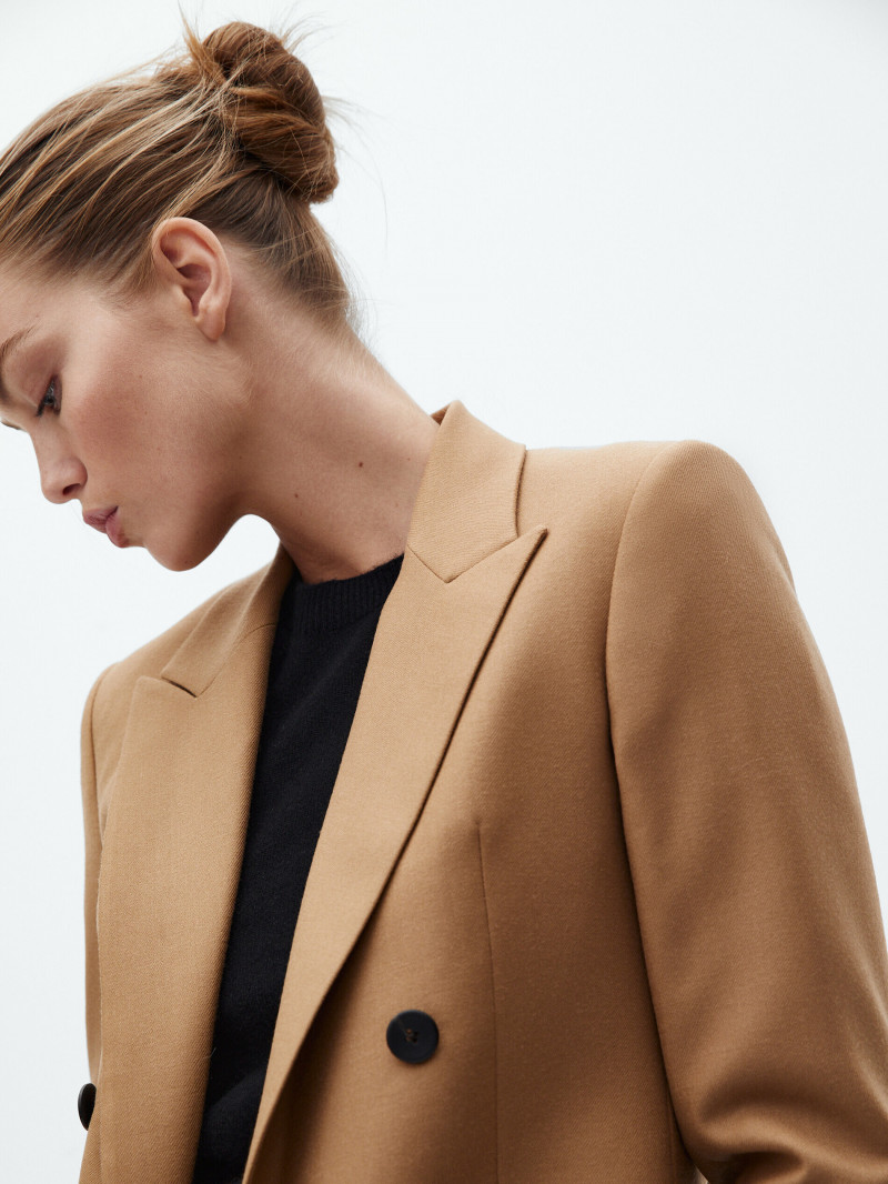 Luna Bijl featured in  the Massimo Dutti catalogue for Winter 2021