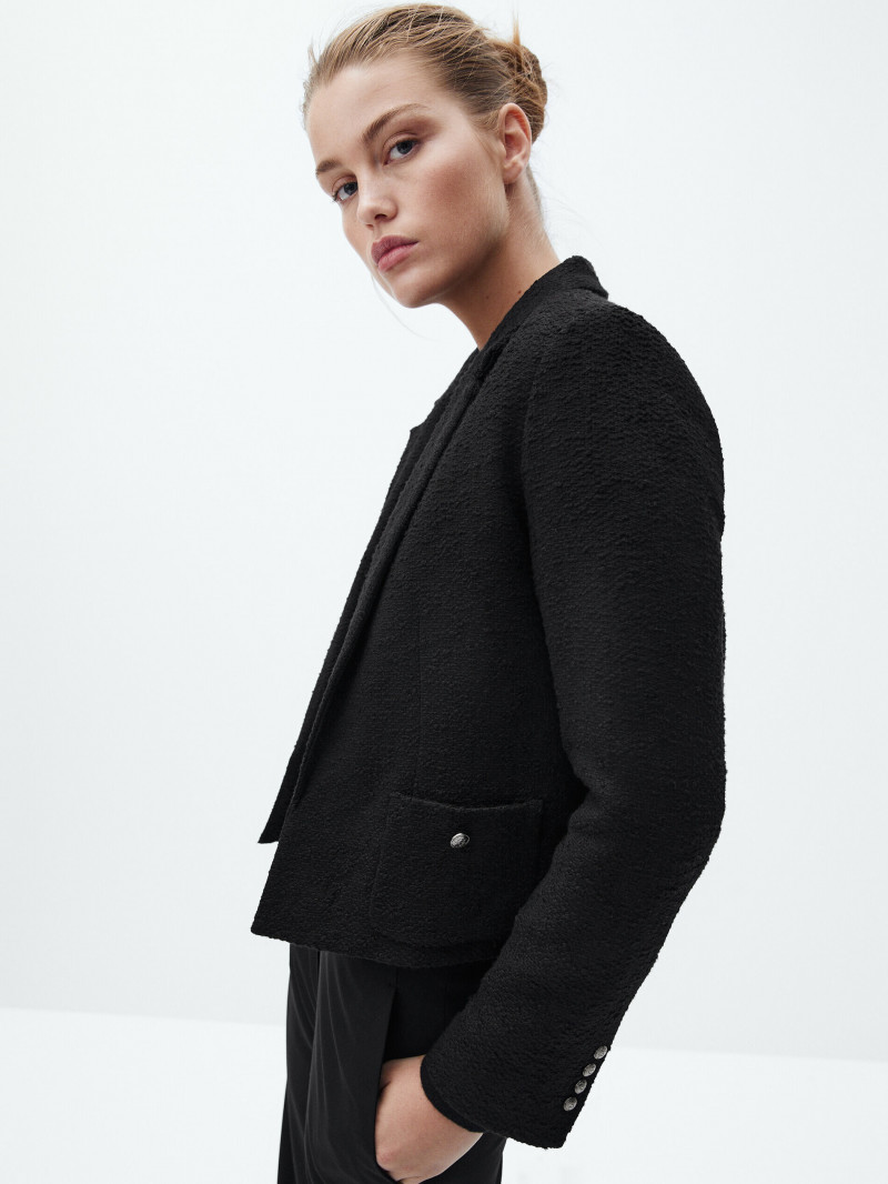 Luna Bijl featured in  the Massimo Dutti catalogue for Winter 2021