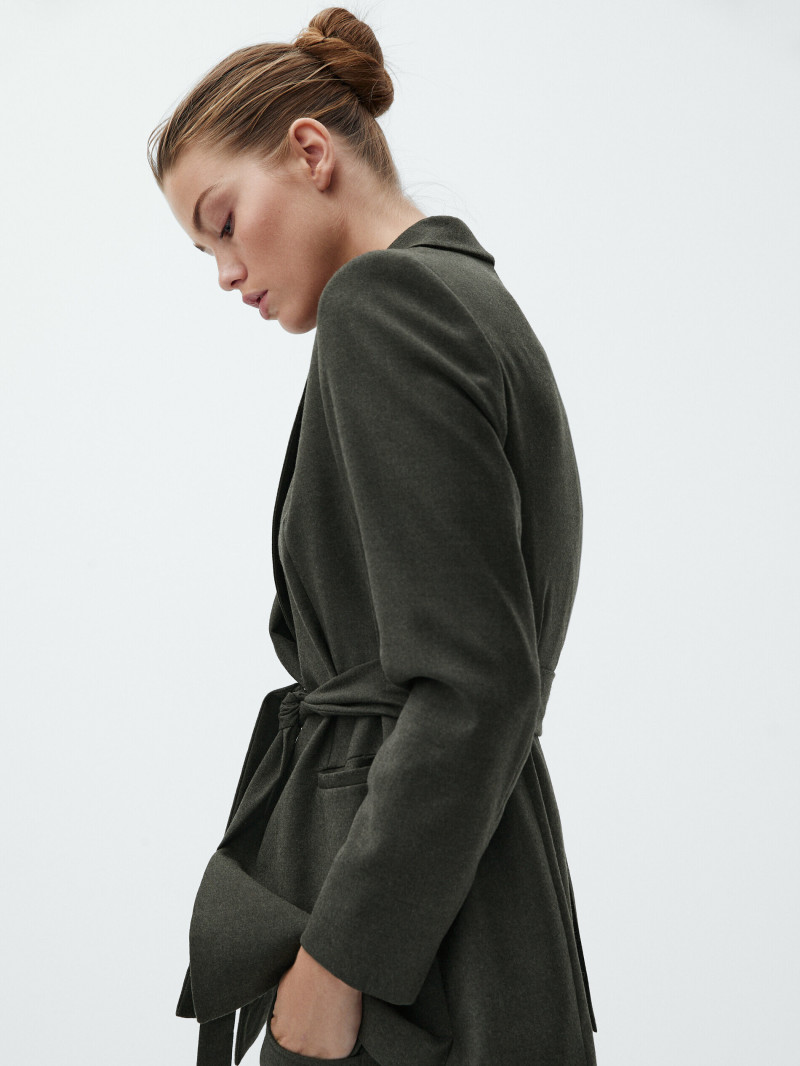 Luna Bijl featured in  the Massimo Dutti catalogue for Winter 2021