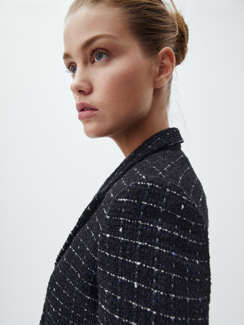 Luna Bijl featured in  the Massimo Dutti catalogue for Winter 2021