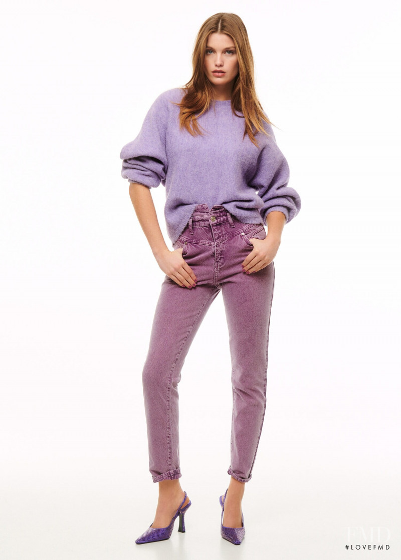 Luna Bijl featured in  the Mango lookbook for Winter 2021