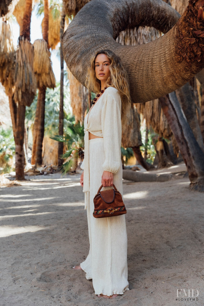 Hannah Ferguson featured in  the Savannah Morrow catalogue for Summer 2022