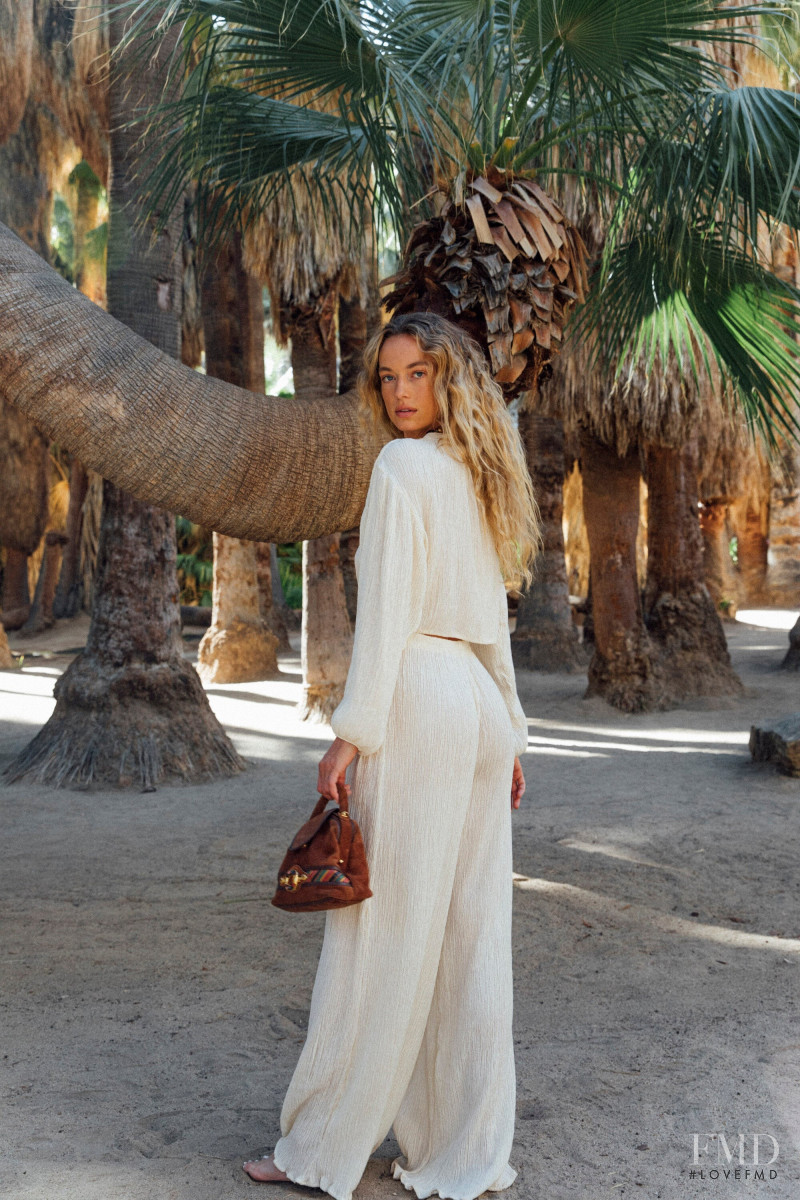 Hannah Ferguson featured in  the Savannah Morrow catalogue for Summer 2022