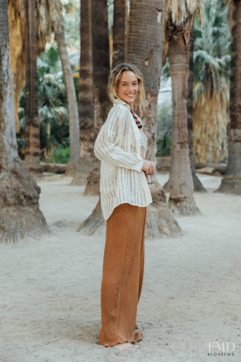 Hannah Ferguson featured in  the Savannah Morrow catalogue for Summer 2022