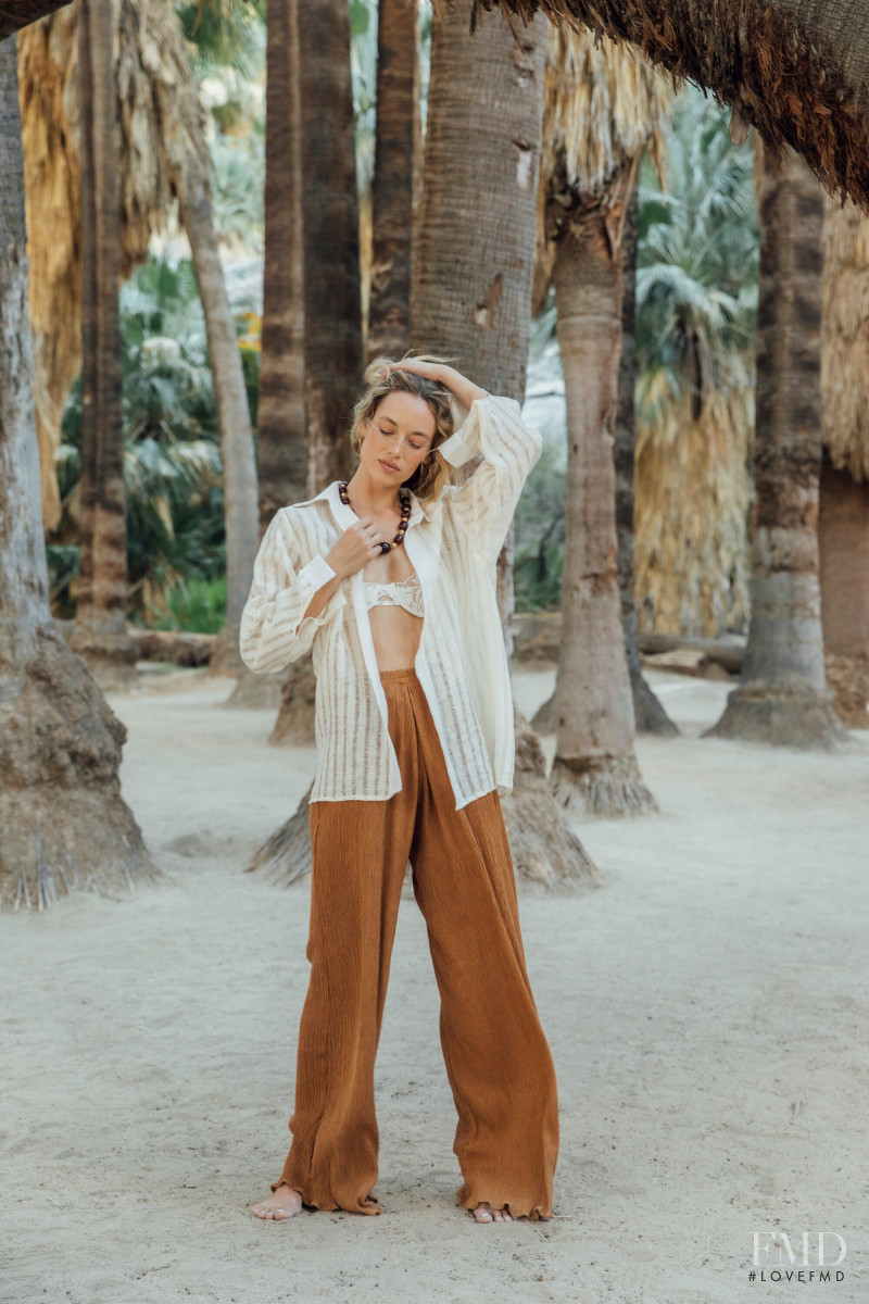 Hannah Ferguson featured in  the Savannah Morrow catalogue for Summer 2022