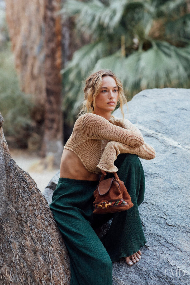 Hannah Ferguson featured in  the Savannah Morrow catalogue for Summer 2022