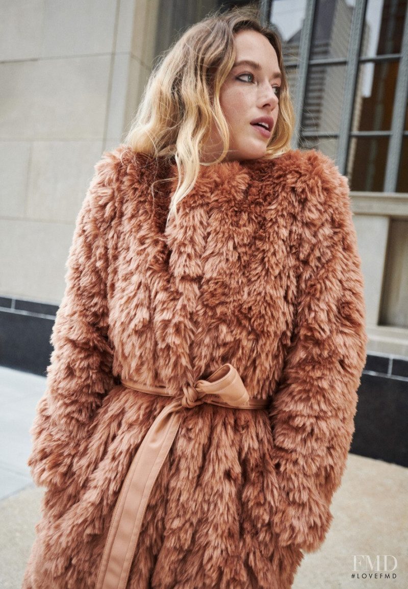 Hannah Ferguson featured in  the Express lookbook for Winter 2021