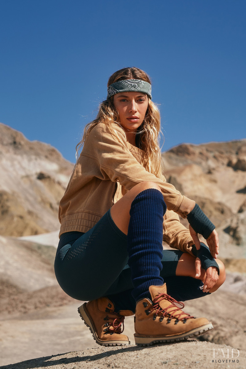 Hannah Ferguson featured in  the Free People lookbook for Spring/Summer 2021