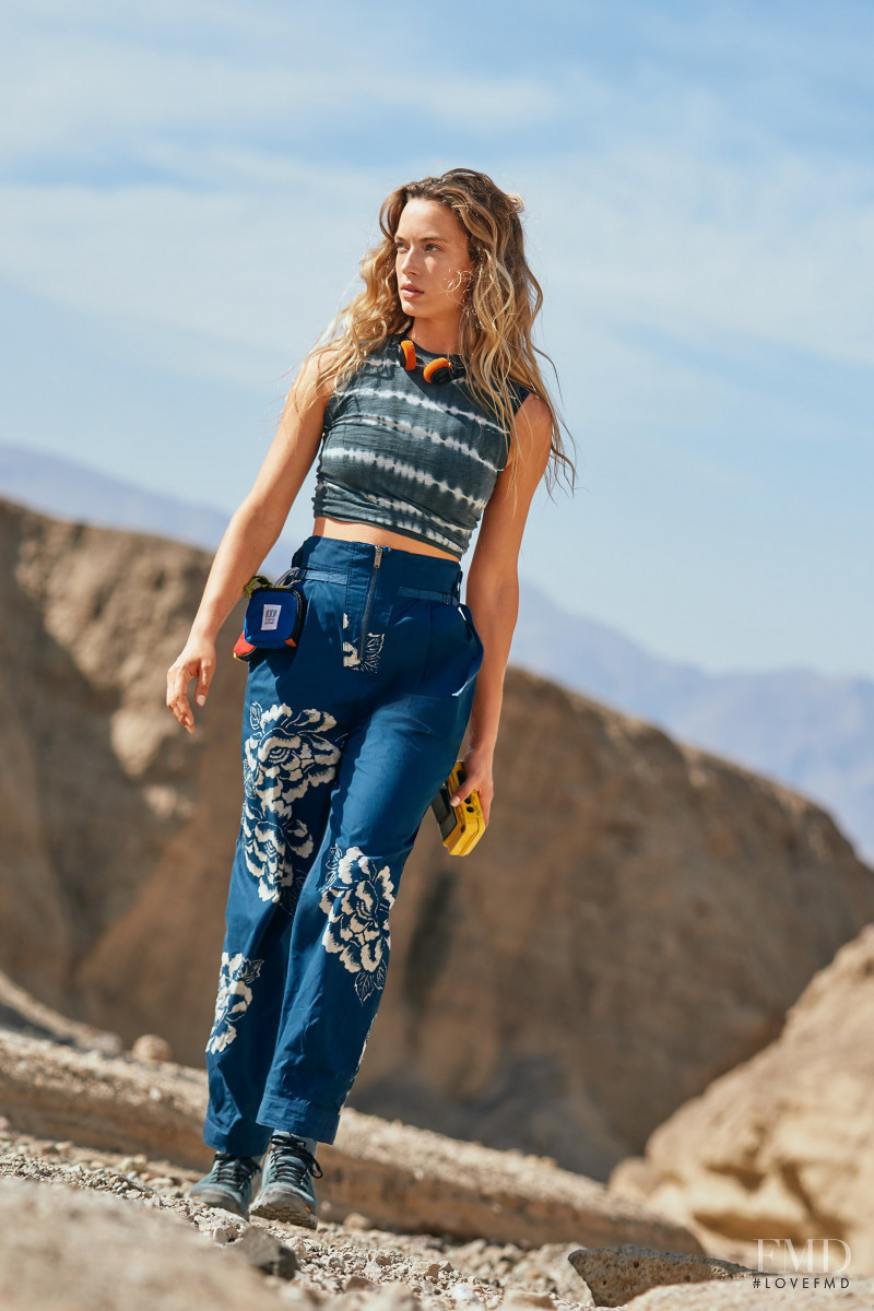 Hannah Ferguson featured in  the Free People lookbook for Spring/Summer 2021