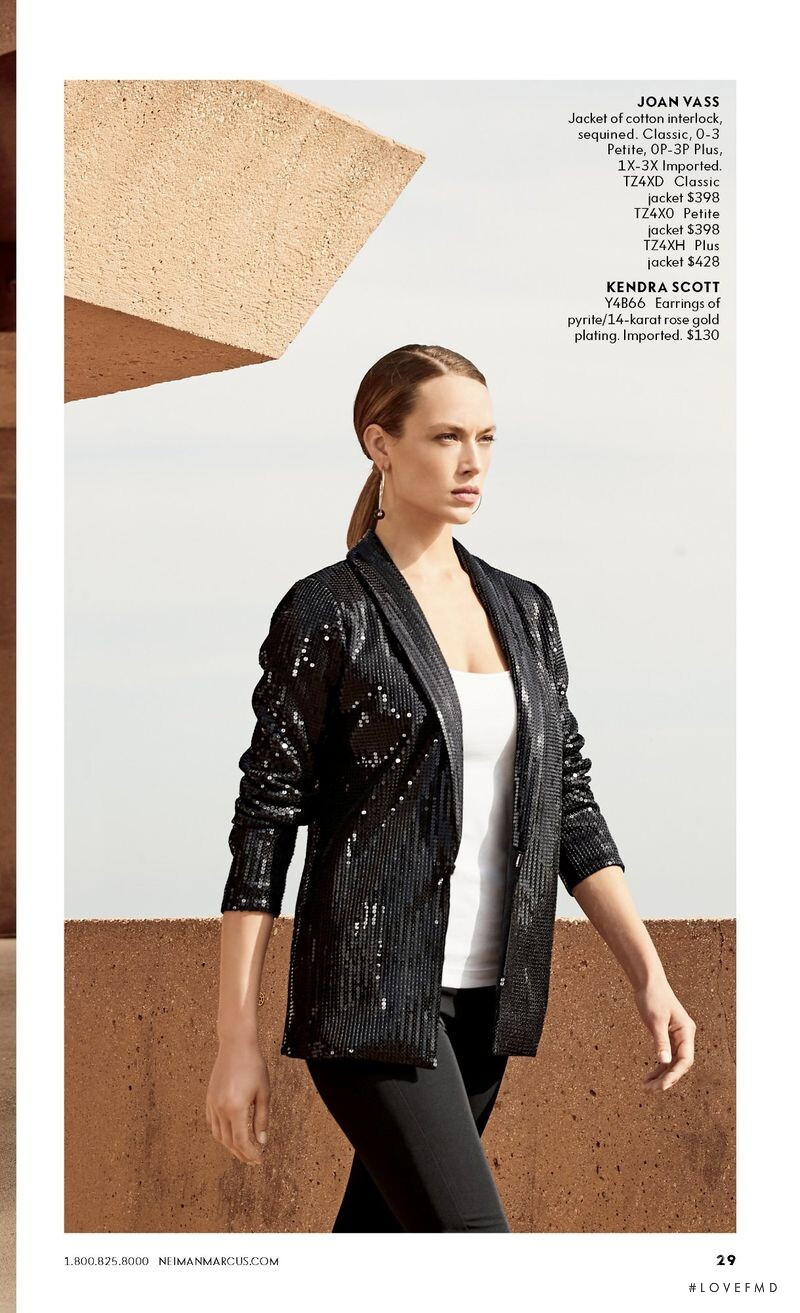 Hannah Ferguson featured in  the Neiman Marcus lookbook for Spring/Summer 2020