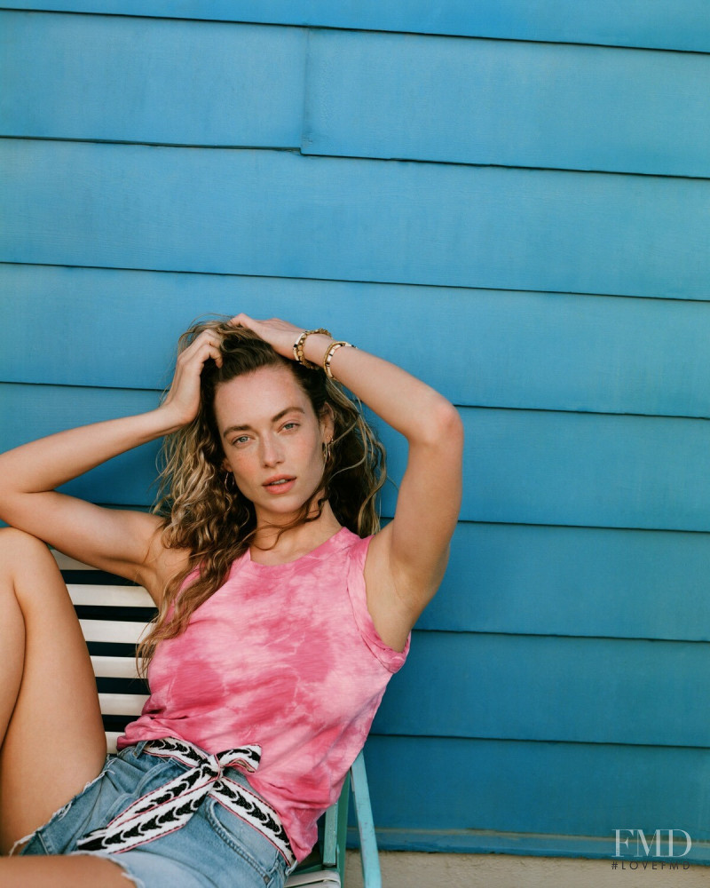 Hannah Ferguson featured in  the Anthropologie advertisement for Summer 2020