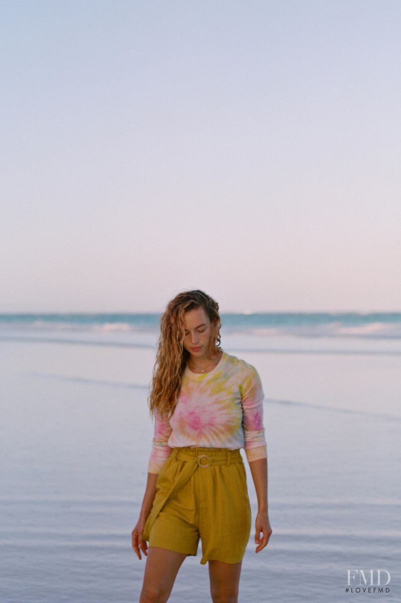 Hannah Ferguson featured in  the Anthropologie advertisement for Summer 2020