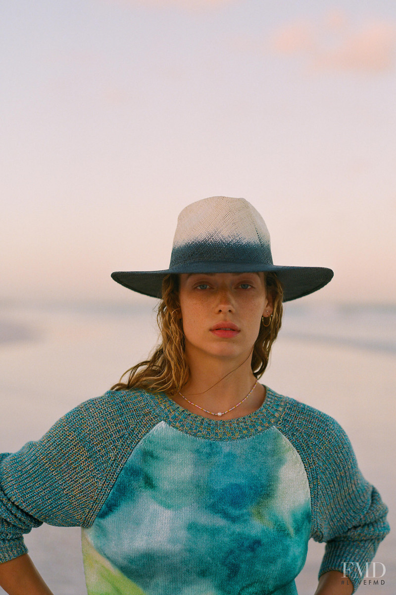 Hannah Ferguson featured in  the Anthropologie advertisement for Summer 2020